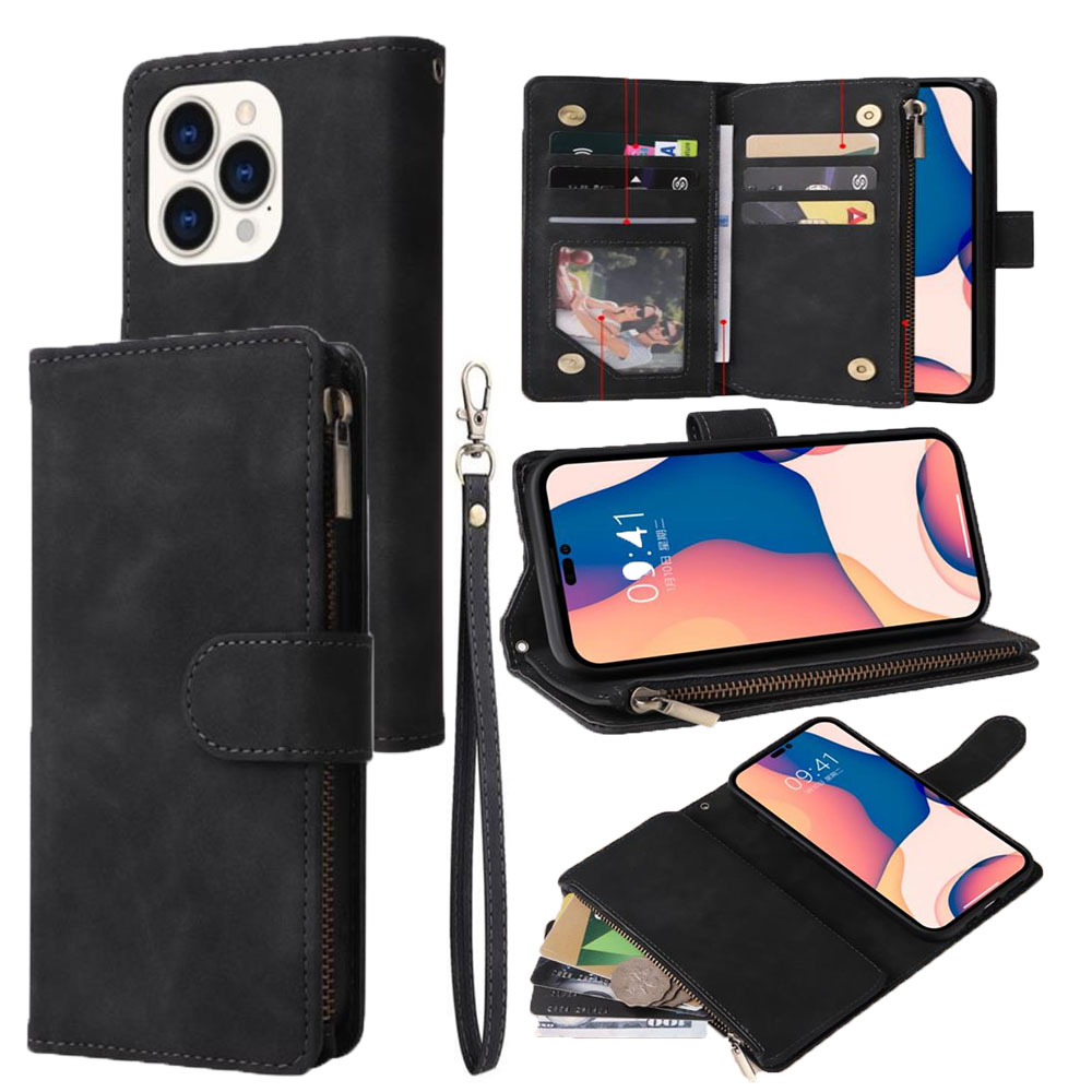 LV iPhone case Galaxy leather wallet case with card holder